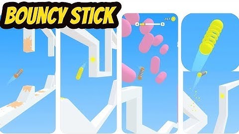 Bouncy Stick Game Gameplay Walkthrough All Levels 1-15 (iOS-Android)