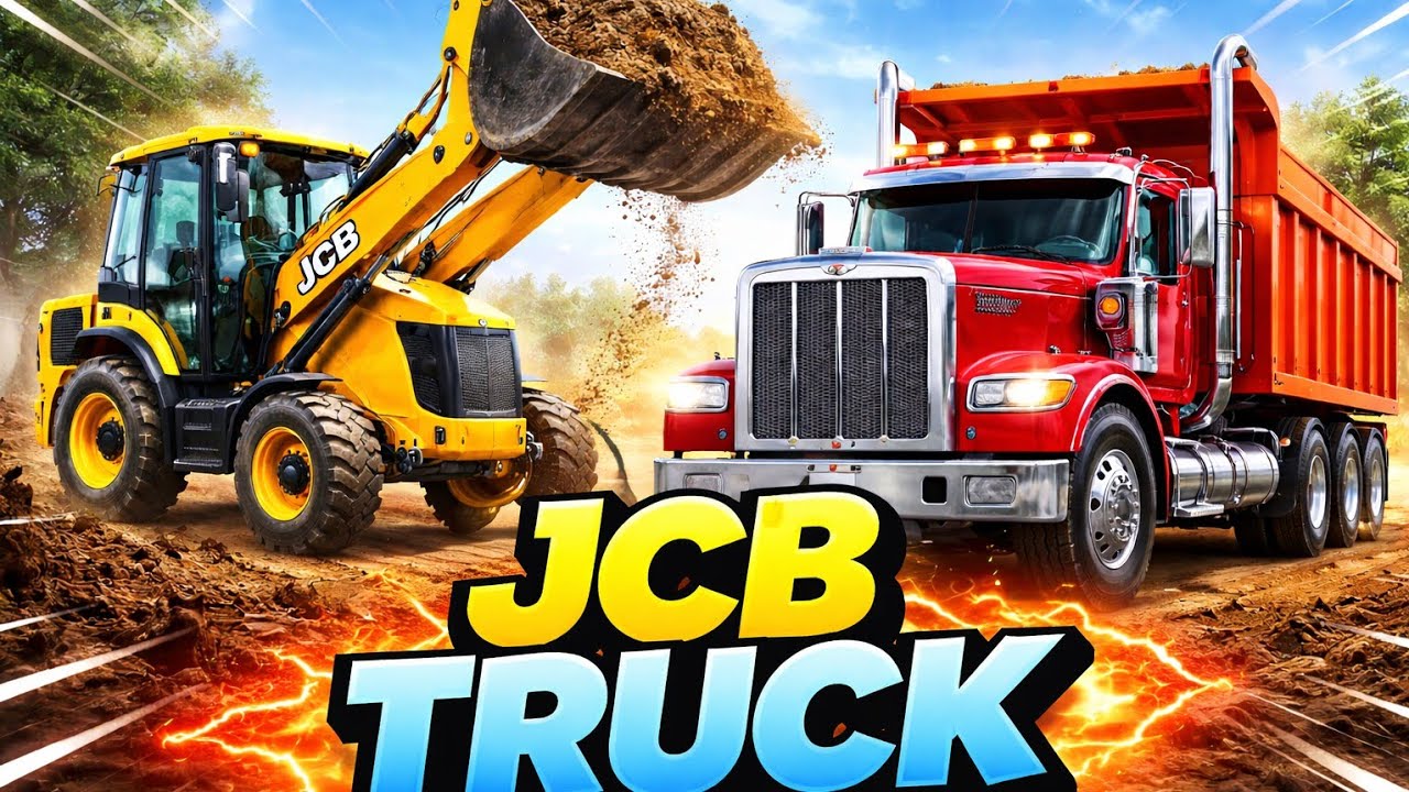 JCB Aur Truck Ka Zabardast Action 🚜🚛