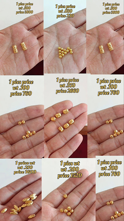 latest gold pipe designs with weight and price || gold pipe moti design