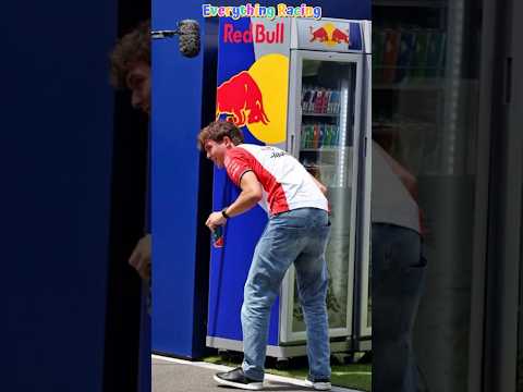 Oliver Bearman Caught Stealing From RedBull Fridge During Austrian GP Weekend Austriangp F1shorts 
