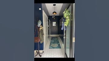 Before and After: Entryway goes from cold and sterile to welcoming! #interiordesign #beforeandafter