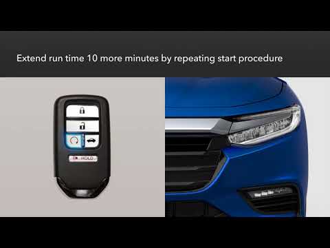 Honda Insight : 원격 엔진 시작 사용 방법