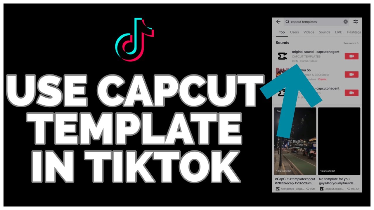 how-to-use-capcut-template-in-tiktok-2023-youtube