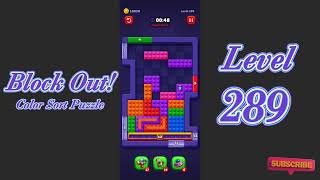 Block Out Level 289 Walkthrough | Color Sort Puzzle Gameplay | Go Answer