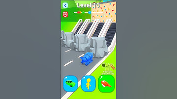 SHAPE SHIFTING 🚗🚙🚕 All Levels Walkthrough, Android and iOS LV10 #shorts