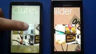 Kurzer Display und Kamera-Vergleich - Samsung Omnia 7 vs HTC HD 7