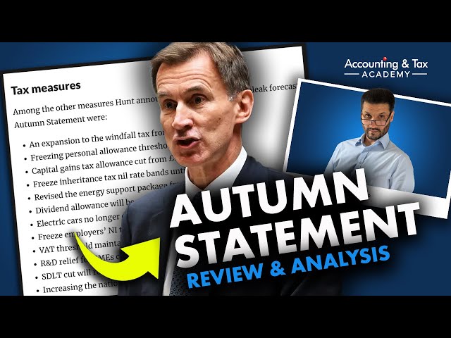 Autumn Statement 2022 Review & Analysis - It's not as bad as I thought!