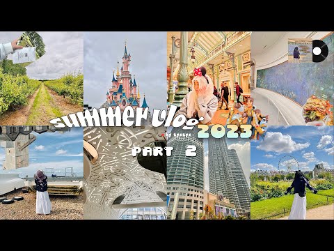 Summer vlog 2023 (part 2) 🎠: travelling back to Malaysia, Claude Monet, Dubai, Disneyland paris