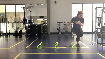 Lateral/Medial Hurdle Hop (w. double bounce)
