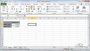 Curso de Excel 2010. 4.4. Mover celdas.