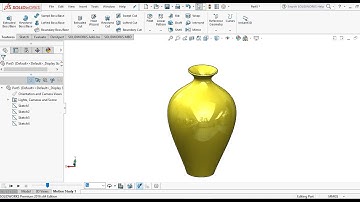 Solidworks tutorial sketch Vase | Solidworks