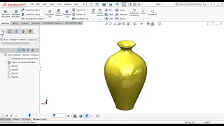 Solidworks tutorial sketch Vase | Solidworks