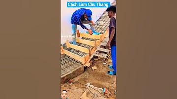 [ Xem Full  ] Cách Làm Cầu Thang - Chia Sẻ Pro #construction #woodworking #home #shortvideo