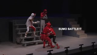 The Stage Play scene is Wild in Gozyuger Press Conference.