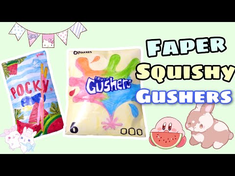 Video Làm squishy giấy 3D Gushers????||Nhã Ý Channel - youtube