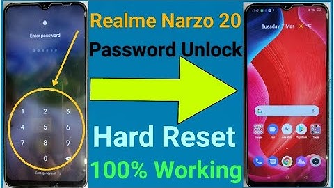 Realme Narzo 20 Hard Reset and Unlock Password 100% Working Process
