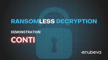 Nubeva Ransomware Reversal CONTI Demo