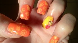 fimo fruit nail art designs 2