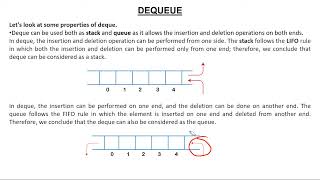 7- Dequeue ( Double ended queue)