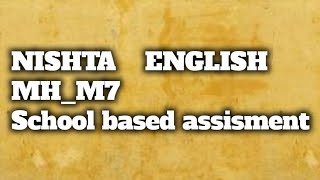 Famous NISHTA answer in English  languageTRAINING MODULE 7 SCHOOL BASED ASSESSMENT QUIZE  ANSWER نشٹھا Wealth
