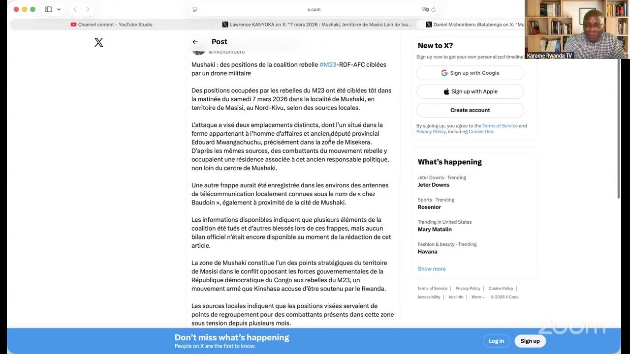 Mushaki RDF/M23 mu kiriyo, Rwabuzisoni-Kagame mu kinyoma imbere y'abadipolomate