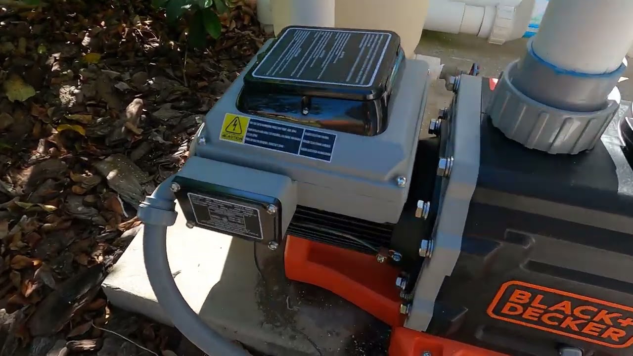 Black & Decker Variable Speed In Ground Pool Pump 