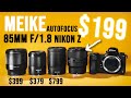 The Best Affordable Portrait Lens for Nikon Z? Meike 85mm f/1.8 AF Z vs Nikon vs Viltrox vs YongNuo