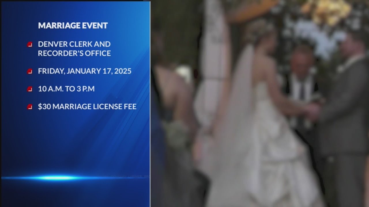 Denver clerk's office holding event for couples to get marriage licenses