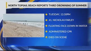 North Topsail Beach reports third drowning of summer