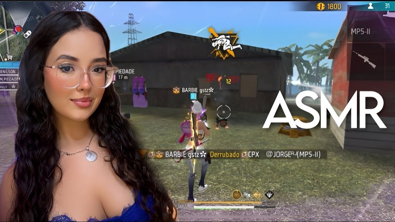 ASMR FREE FIRE 🔥 SUSSURROS E SONS DE BOCA PARA VOCÊ DORMIR 😴 