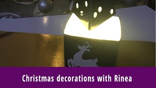 Christmas decorations using Rinea Foils by Natalie Ballard