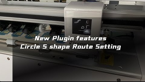 Toyocut Label Cutter How to Set Circle S shape Route Cutting