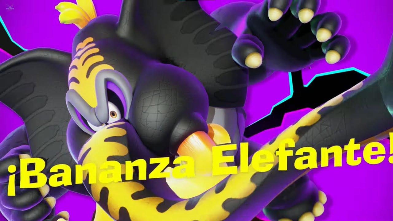 DONKEY KONG BANANZA "ESTRATO DE LA TORMENTA – Busca las piezas de disco – BANANZA ELEFANTE" 