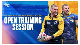 Leeds rhinos open training session 31-5-2024