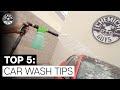 Top 5 BEST Car Wash Tips! - Chemical Guys