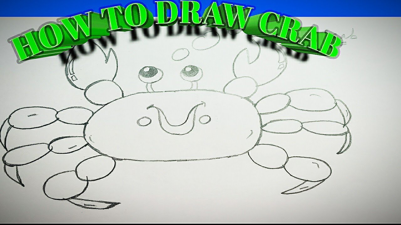 HOW TO DRAW CRAB //BEGINNERS//EASY AND CUTE // - YouTube