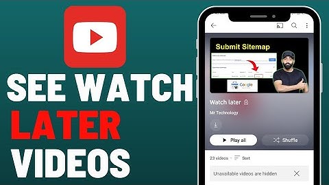 How to See Watch Later Videos on YouTube (2023)