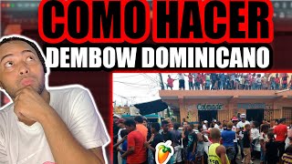 🥶 COMO HACER UN DEMBOW DOMINICANO ACTUALIZADO EN FL STUDIO 20  | ACI2DALEAPLAY 🔥🔥