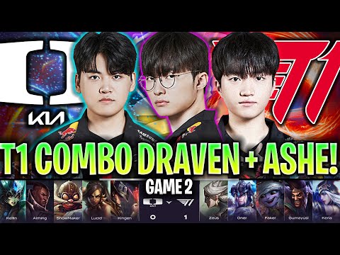 FAKER Y T1 DESATADOS CON COMBO DRAVEN + ASHE! | DK vs T1 Game 2 LCK Summer 2024