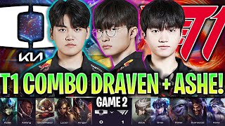 FAKER Y T1 DESATADOS CON COMBO DRAVEN + ASHE! | DK vs T1 Game 2 LCK Summer 2024