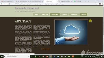 Block Design based Key Agreement for group data sharing in cloud computing