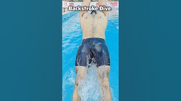 Backstroke Start Dive 🏊🏻 Swimming Dive Clip #swimming #swimmingtips #swim