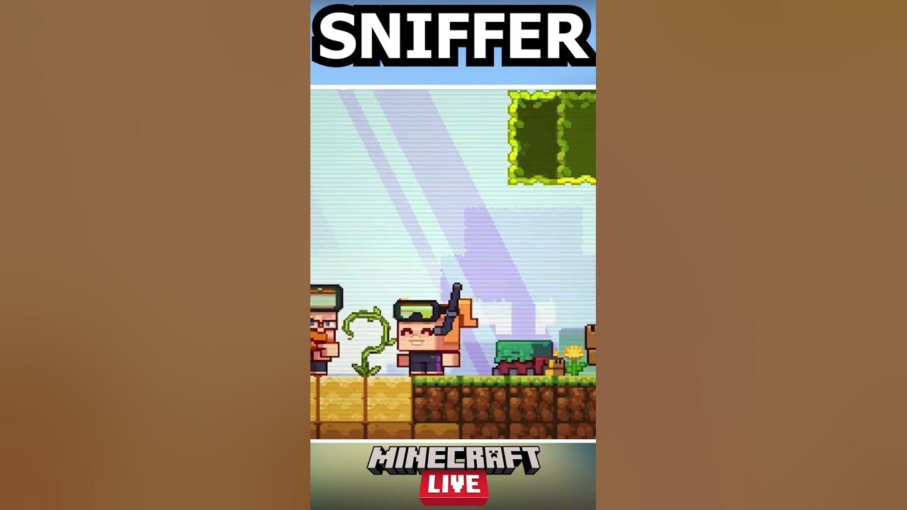 Sniffer foi o Mob vencedor da votação da Minecraft Live 2022 #shorts 