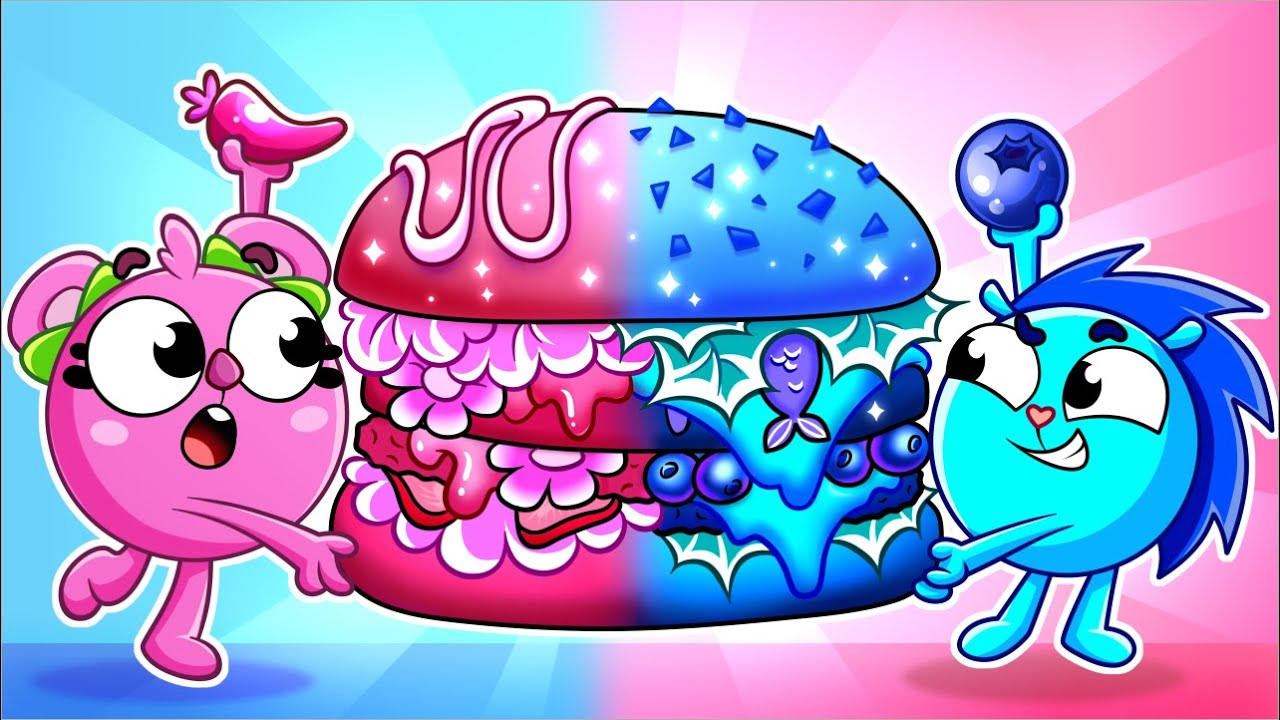 Pink vs Blue! 💗💙 Colors and Friendship🎵🐱 Kids Songs by Muffin Socks