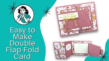 🔴 Making A Double Flap Fold Card Is Easy--Want To Join Me?