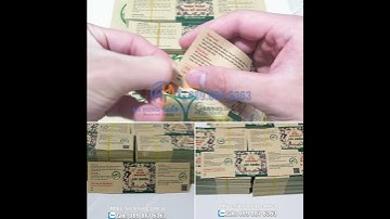 Tem decal giấy Kraft dán đồ ăn#shorts