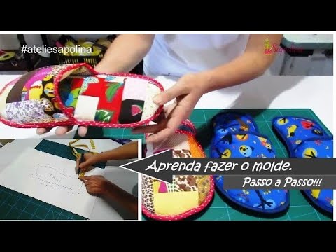 Pantufas personalizadas - Faça o molde