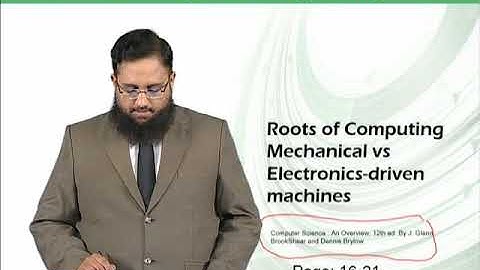 Roots of Computing | Introduction to Computing | CS101_Topic010