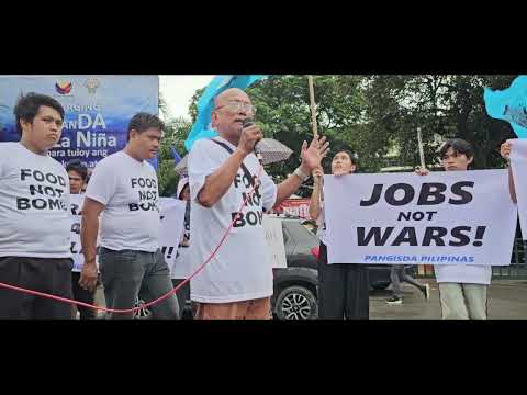 Pagkain, trabaho at kalikasan Unahin hindi giyera - Pangisda Pilipinas