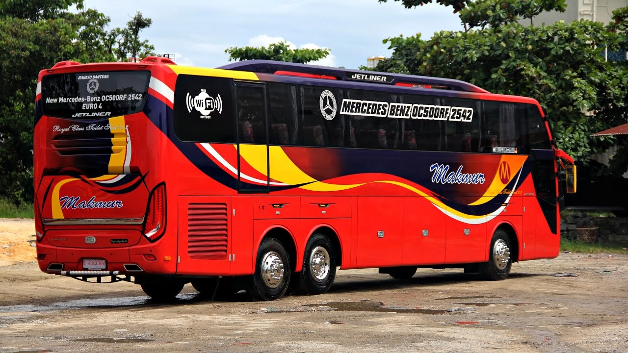 New Bus Makmur Mercedes Benz MB2542 Part 1 YouTube